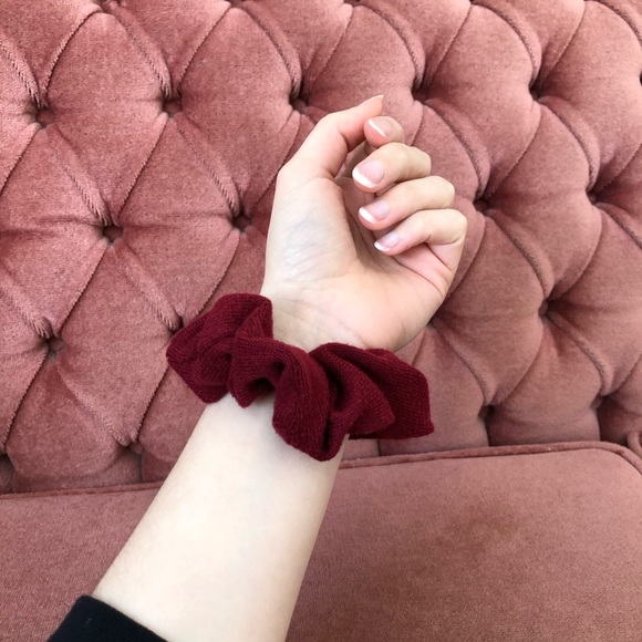*Red Terry  Scrunchie - Picture 5 of 5